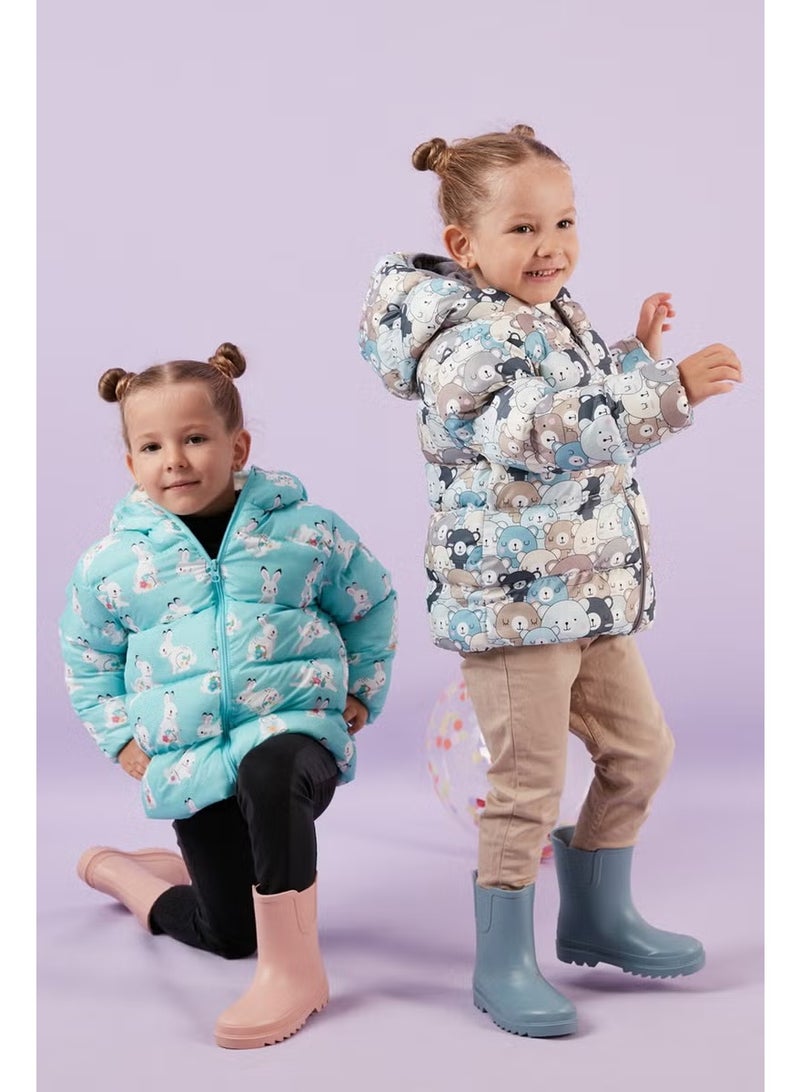 Lela Extra Padded Soft Fleece Hooded Puffer Coat Unisex Children'S COAT 5763008 - Image 4
